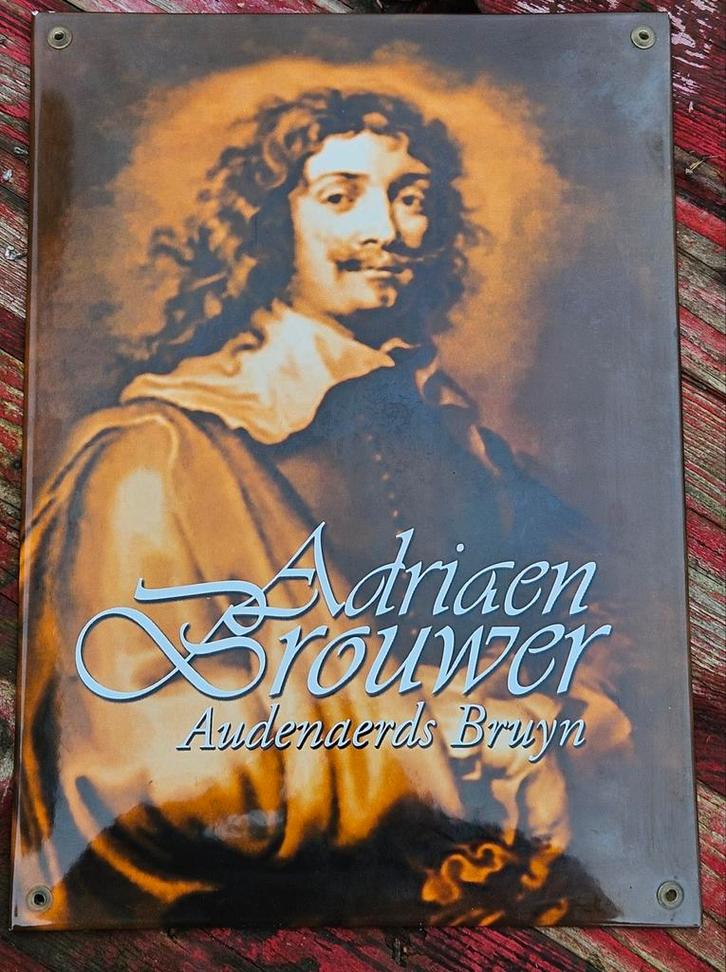 Planche émaillée Adriaen Brouwer Oudenaarde
Il s'agit d'un, Collections, Marques de bière, Enlèvement ou Envoi