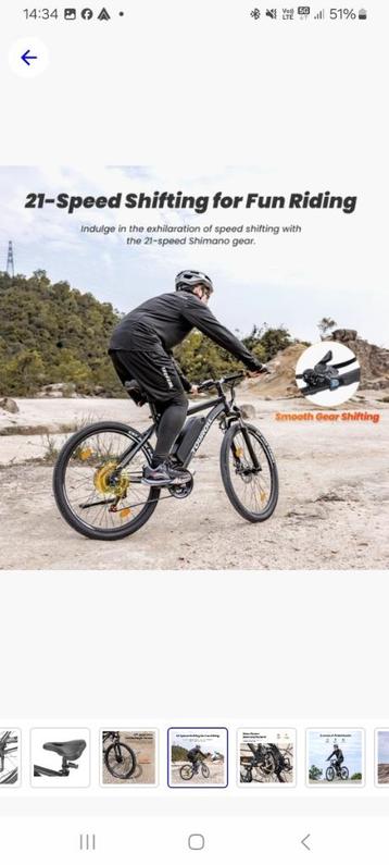 Mtb elektrische  nieuw, Ophalen, Nieuw, 30 tot 50 km per accu, Overige merken