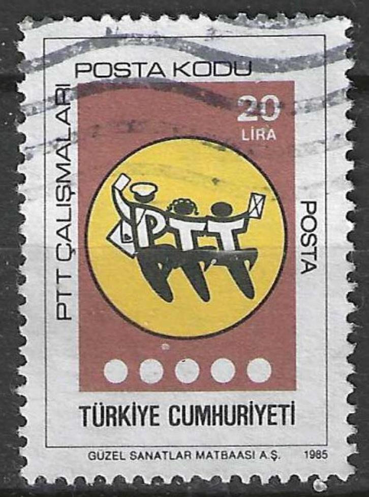 Turkije 1985 - Yvert 2479 - Begin van de Postcode (ST), Postzegels en Munten, Postzegels | Europa | Overig, Verzenden