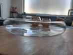 Platte vaas rond, Huis en Inrichting, Woonaccessoires | Vazen, Ophalen, Overige kleuren, Minder dan 50 cm, Glas
