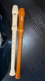 2 blokfluiten, hout (venus) wit hout (aulos), Musique & Instruments, Instruments à vent | Flûtes à bec, Enlèvement, Utilisé