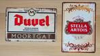 Duvel & Stella Artois (Metalen reclameborden), Ophalen of Verzenden, Nieuw, Duvel