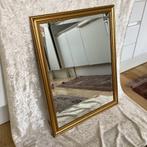 Spiegel met facetslijpsel in vergulde kader. 050/H., Huis en Inrichting, Ophalen