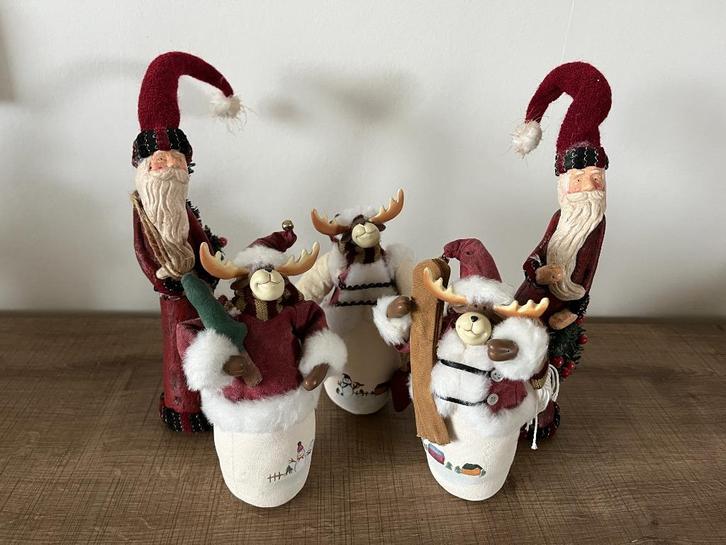 Kerstmannen met rendieren., Diversen, Kerst, Ophalen of Verzenden