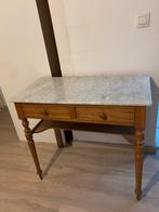 Kaptafel met laden en marmeren blad, Ophalen
