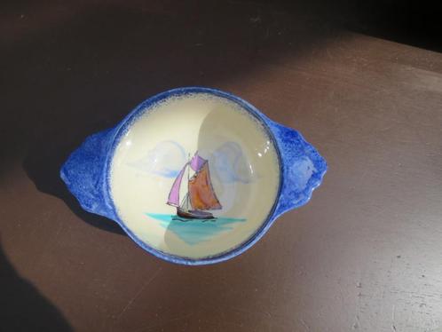 Vintage Quimper stijl handgeschilderde bowl , 1970, Antiek en Kunst, Curiosa en Brocante, Ophalen of Verzenden