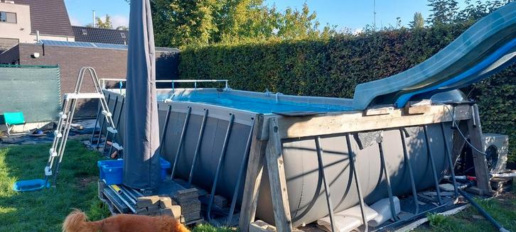 Intex zwembad, Tuin en Terras, Zwembaden, Gebruikt, Opzetzwembad, 120 cm of meer, 400 cm of meer, 300 cm of meer, Rechthoekig