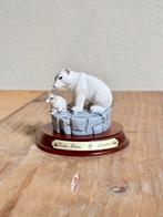Polar Bears By Leonardo ijsbeer beeldje op sokkel, Comme neuf, Animal, Enlèvement ou Envoi