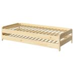 Stapelbaar bed, grenen, 80x200 cm, Huis en Inrichting, Slaapkamer | Bedden, Ophalen, Tweepersoons, Zo goed als nieuw, 80 cm