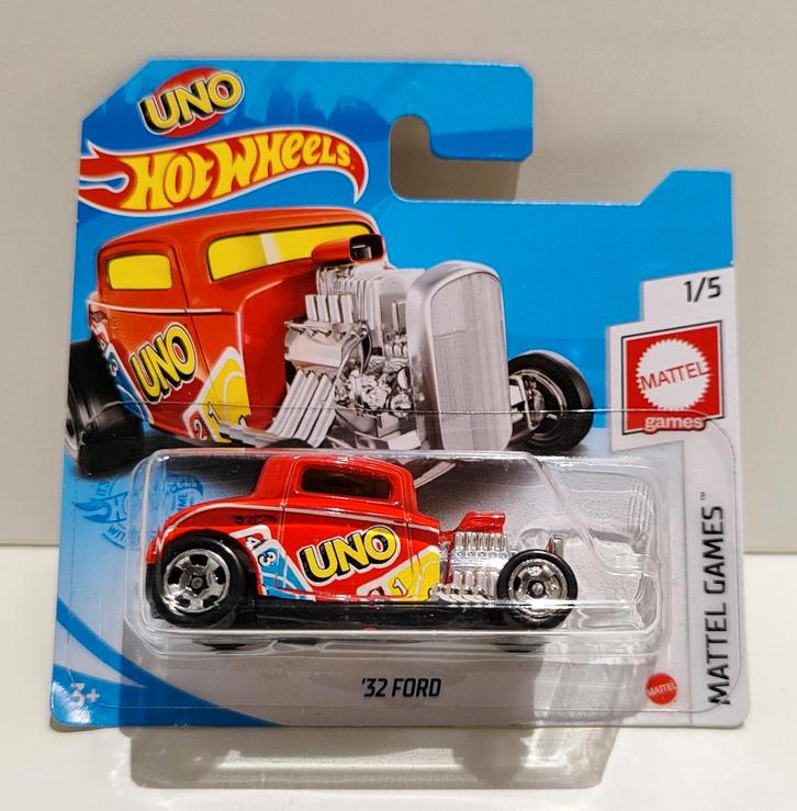 Hot Wheels '32 Ford Uno Rood Mattel Games (2021), Hobby en Vrije tijd, Modelauto's | Overige schalen, Ophalen of Verzenden