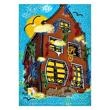 Peinture originale du Poechenellekelder - Acrylique beschikbaar voor biedingen