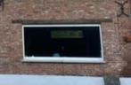 Groot lang venster kunstof PVC dubbel glas, Ophalen, Gevelraam of Ruit, Gebruikt, 120 tot 160 cm