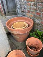 Terracotta potten, Jardin & Terrasse, Pots de fleurs, Utilisé, Enlèvement ou Envoi