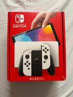 Console Switch Oled blanche, Comme neuf, Enlèvement ou Envoi, Avec 2 manettes, Switch OLED