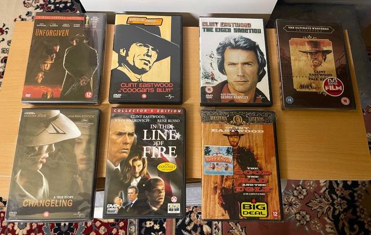 Clint Eastwood - 7 films - DVD, Cd's en Dvd's, Dvd's | Actie, Nieuw in verpakking, Actie, Vanaf 12 jaar, Ophalen of Verzenden