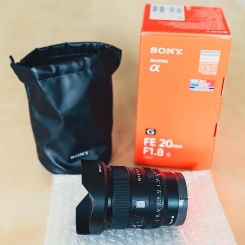 Sony 20mm f1.8 G  SEL20F18G garantie 02/25, Audio, Tv en Foto, Foto | Lenzen en Objectieven, Zo goed als nieuw, Groothoeklens