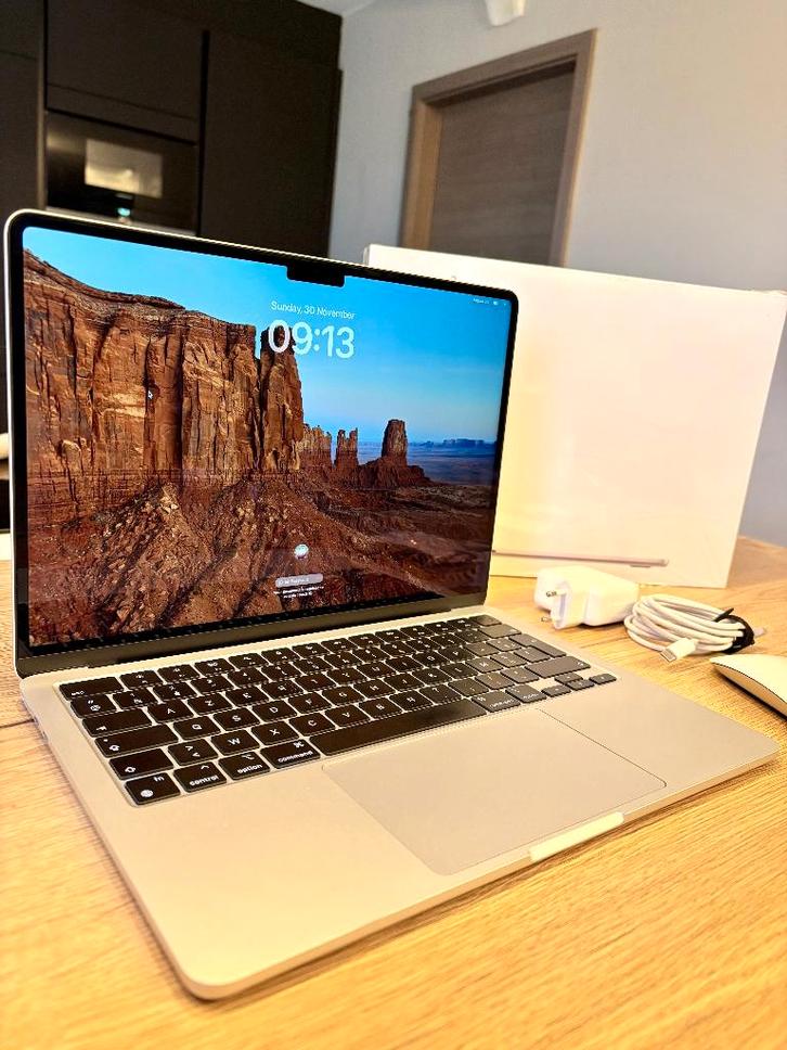 MacBook Air 13.6" – 8 Go RAM – 512 Go SSD – Excellent état, Informatique & Logiciels, Apple Macbooks, Comme neuf, MacBook Air