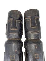 Figures Batak Pagar en Bois - Symboles Imposants, Antiquités & Art, Enlèvement ou Envoi