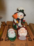 Kerst beeld/ bloempot en deurbel, Ophalen, Gebruikt