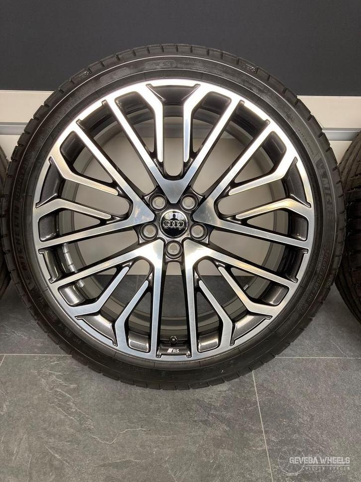21” originele Audi Q5 SQ5 RS velgen + banden 5x112 8MA601025, Auto-onderdelen, Banden en Velgen, Banden en Velgen, Zomerbanden
