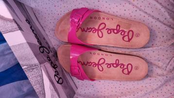 Pepe jeans slippers pantoffels muiltjes roze nieuw maat 39 beschikbaar voor biedingen