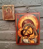 Echte geschilderde Byzantijnse iconen, Ophalen of Verzenden, Zo goed als nieuw