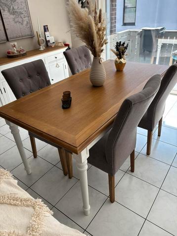 Tafel eik met 4 stoelen, Ophalen
