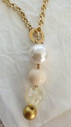 Mooie halsketting PAVIE, Handtassen en Accessoires, Kettingen, Ophalen of Verzenden, Goud, Goud