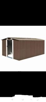 Abri de jardin 10 m² brun, Tuin en Terras, Tuinhuizen, Ophalen, Nieuw, Metaal, Tuinhuis