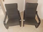 Ikea Poang stoelen, Ophalen, Gebruikt, Zwart, Hout