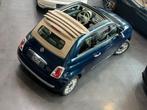 Fiat 500C 1.2 8v 69 Hp Lounge/ Navi/ Half leder/ Airco/ Gar, Autos, Fiat, 500C, Bleu, Achat, 69 ch