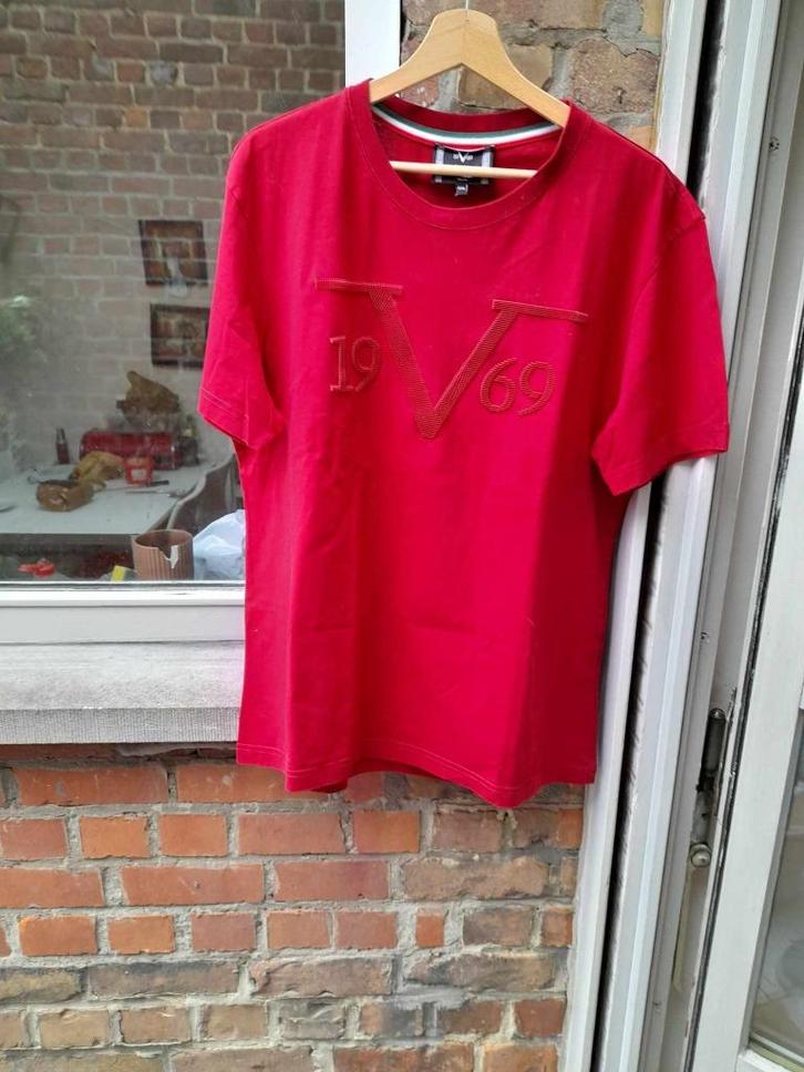 Hoogrode Mannen T-shirt Versace MAAT XXL, Kleding | Heren, T-shirts, Gedragen, Overige maten, Rood, Ophalen of Verzenden
