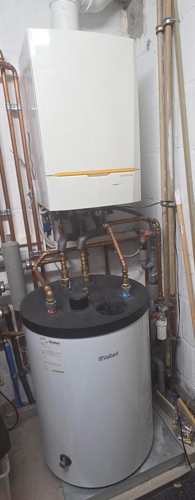 Dedietrich gasketel met 120l vat, Doe-het-zelf en Bouw, Chauffageketels en Boilers, Gebruikt, Ophalen