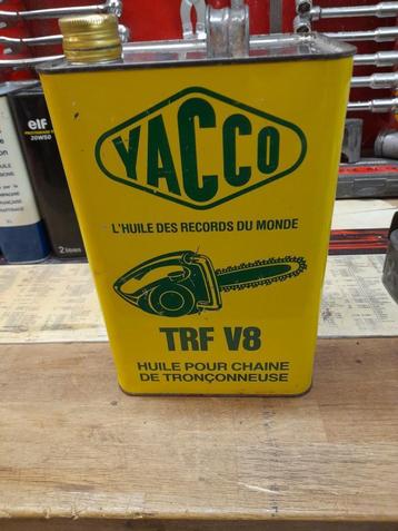 ancien bidon huile vide yacco trf v8 tronçonneuse, Envoi, Utilisé, Autre, Autres marques