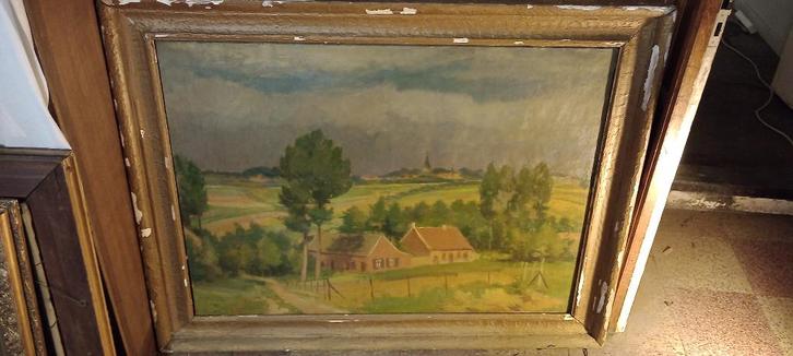 Immense peinture non signée, 135x105, n628, Antiquités & Art, Art | Peinture | Classique, Enlèvement