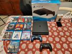 PlayStation 4 Slim 500GB + accessoires en top-games, 500 GB, Avec jeux, Enlèvement, Utilisé