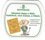 bierviltje 1st Bofferding, Collections, Envoi