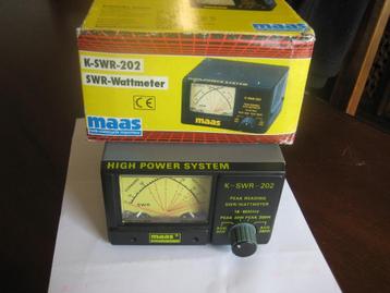 Compteur SWR-202, 1,8-60 Mc, 200 Watts, Enlèvement ou Envoi, Utilisé