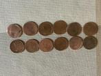 12 munten 2 centimes 1864-1919, Postzegels en Munten, Munten | België, Ophalen of Verzenden, Losse munt
