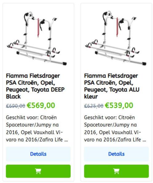 FIAMMA Fietsdrager voor camper of caravan tegen actieprijzen, Caravans en Kamperen, Mobilhome-accessoires, Nieuw, Ophalen of Verzenden