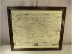 Prachtige Oude Latijnse Wereldkaart - 56x46, Ophalen of Verzenden