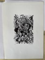 Gerard Gaudaen houtsnede Torhout Jazz, Antiek en Kunst, Kunst | Litho's en Zeefdrukken, Ophalen of Verzenden