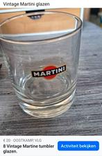 8 vintage tumbler Martini glazen, Ophalen, Zo goed als nieuw