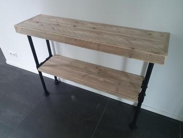 Sidetable van steigerhout unieke kwaliteit in elke maat/vorm beschikbaar voor biedingen