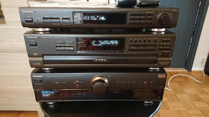 Chaine Hi-Fi Technics amplificateur + lecteur CD + tuner, Audio, Tv en Foto, Stereoketens, Gebruikt, Cd-speler, Tuner of Radio