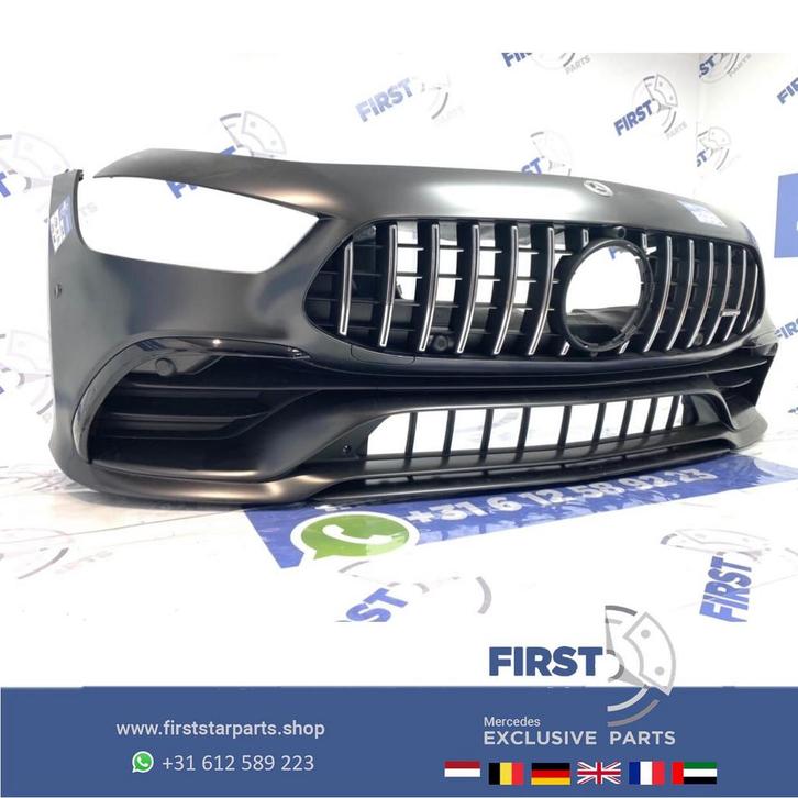 X290 W290 GT 43 53 4 DOORS COUPÉ AMG VOORBUMPER GRIJS COMPLE, Auto-onderdelen, Carrosserie, Bumper, Mercedes-Benz, Voor, Gebruikt