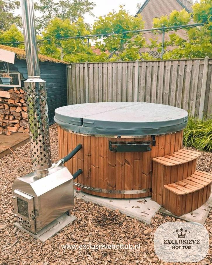 Hottub houtgestookt/Elektrisch of Hybride/NIEUW, Tuin en Terras, Zwembad-toebehoren, Nieuw, Filter, Ophalen of Verzenden
