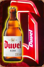 Reclamebord vintage Duvel rode D - mancave poolhouse nieuw, Verzamelen, Ophalen of Verzenden, Zo goed als nieuw, Reclamebord