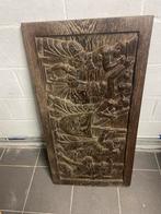 Gravure africaine sur bois wenge, Maison & Meubles, Enlèvement, Comme neuf