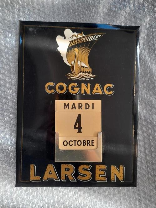 Cognac Larsen. Calendrier perpétuel journalier, Collections, Marques & Objets publicitaires, Utilisé